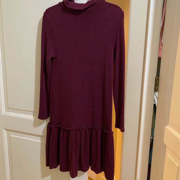 Halogen Dresses & Skirts - Halogen Mock Neck Ruffle Hem Dress